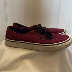 Maroon Vans Sneakers